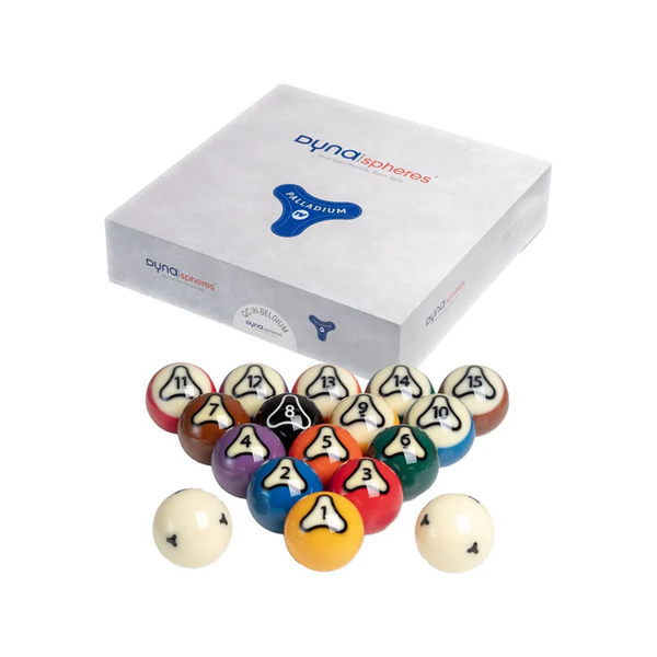 Dynaspheres Palladium TV 572mm Pool Ball Set - Blatt Billiards