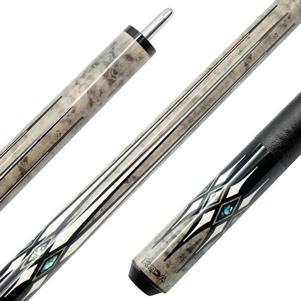 KODA K2 KL192 GREY/BLACK BLACK LEATHER WRAP | Blatt Billiards