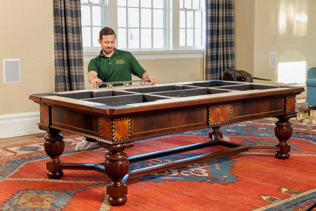 Blatt Billiards professional pool table installation service