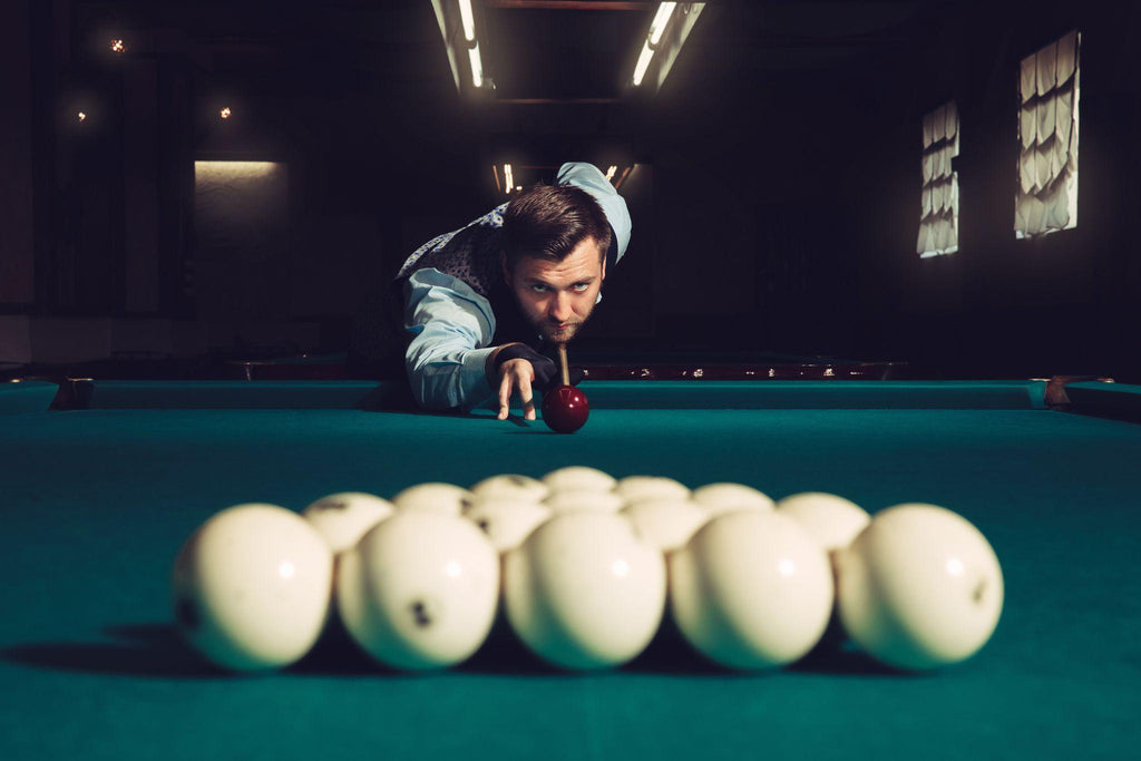 Man playing billiard