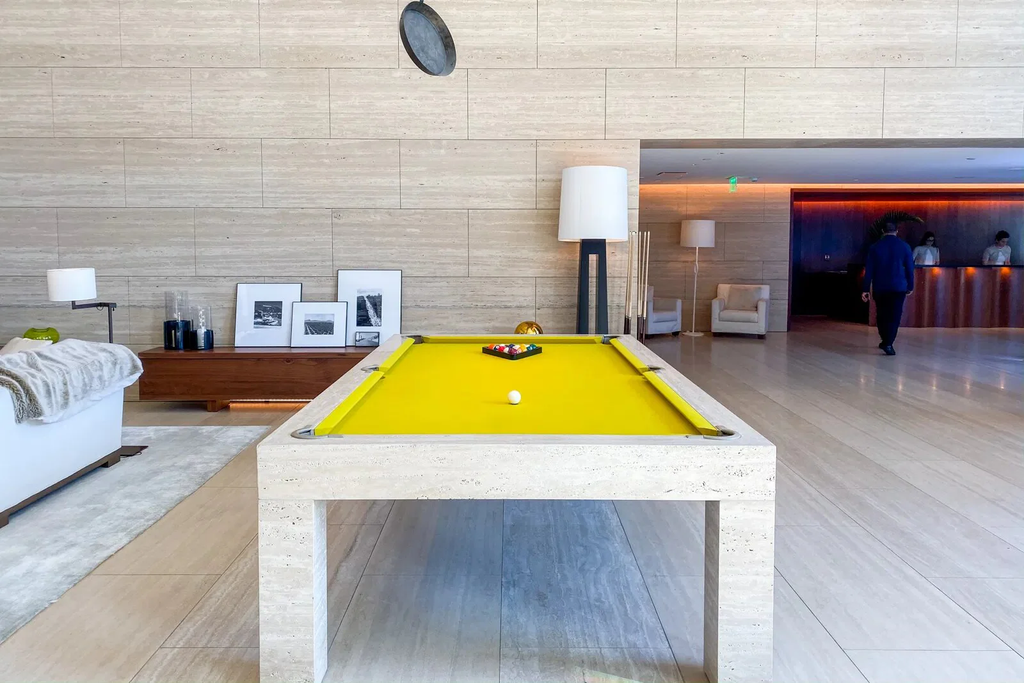 Marble pool table
