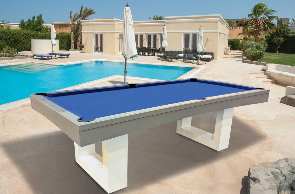 Pool table outside.