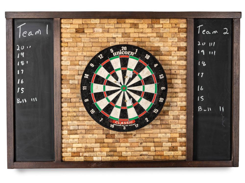 PRESIDENTIAL BILLIARDS Dart Backboard with Wine Cork.