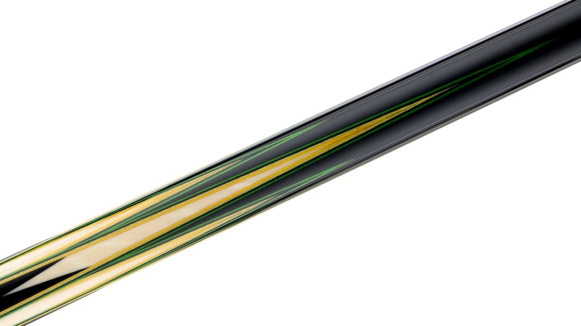 True Guide Pool Cue Predator LE True Splice 16 Pool Cue - Ebony with Green/Yellow Points ...
