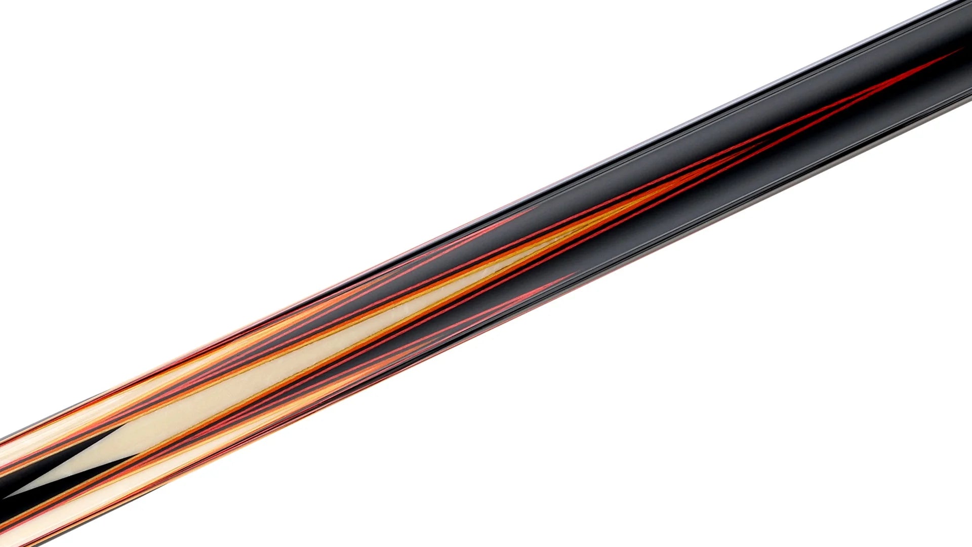 True Guide Pool Cue Predator LE True Splice 16 Pool Cue - Ebony with Red/Orange Points - L ...