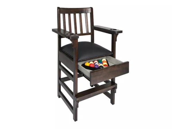 Presidential Gray Walnut Spectator Chair - Blatt Billiards