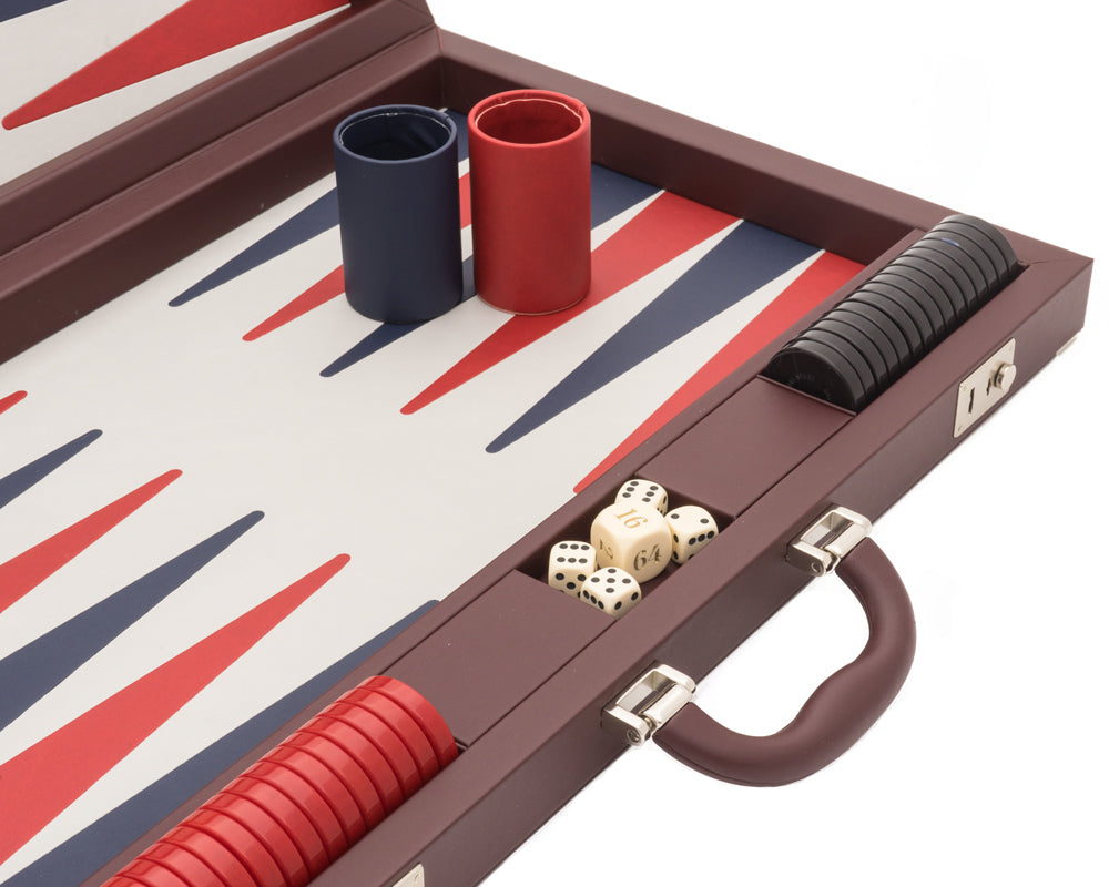 Bordeaux Backgammon Pro Leatherette Set - Blatt Billiards