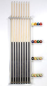 Aluminum Wall Rack #7 (squared side bars) - Blatt Billiards