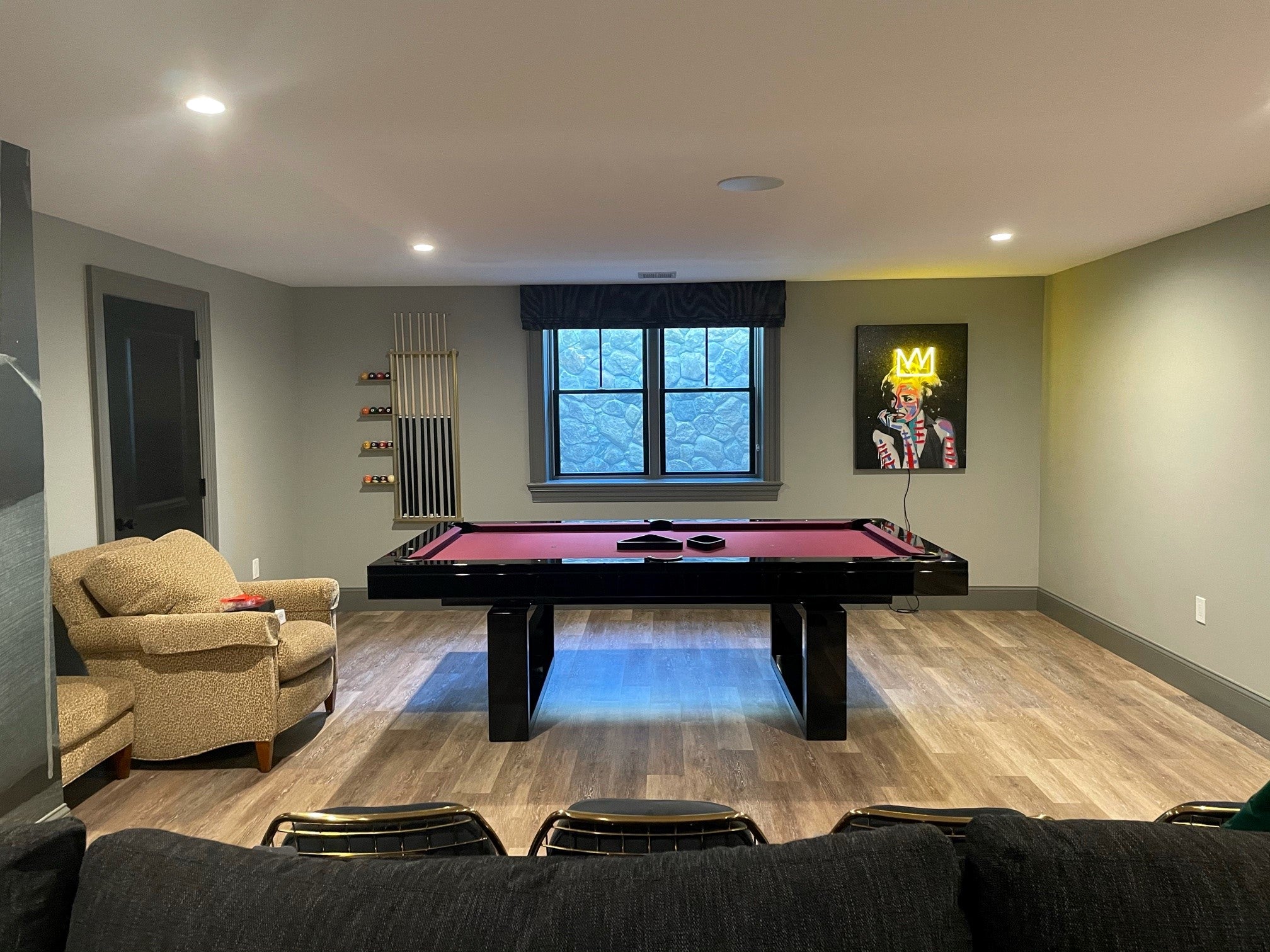 Wall Rack Pool Table Aluminum Wall Rack #7 (squared side bars) – Blatt Billiards