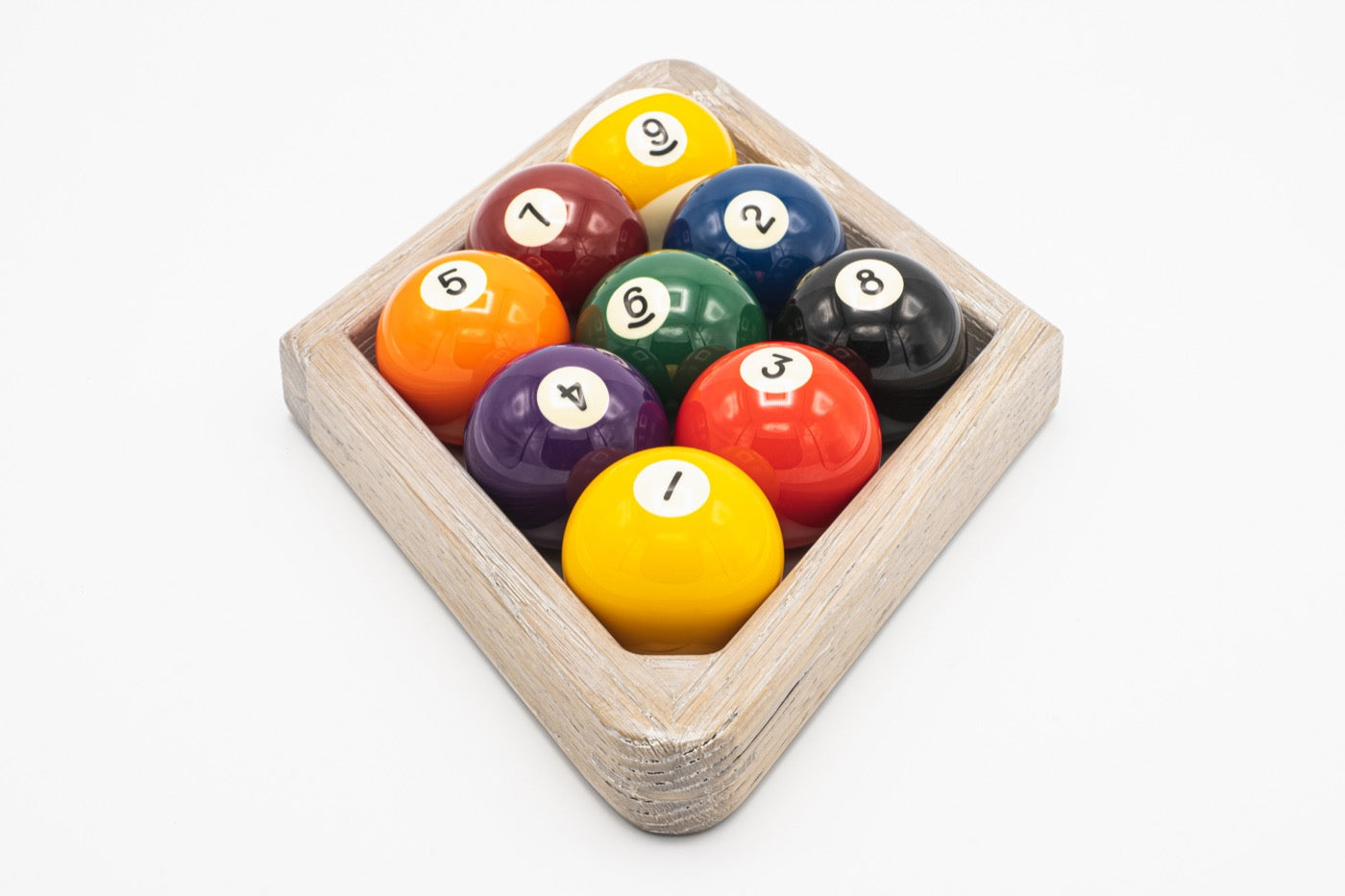 Custom Oak 9 Ball Rack - Blatt Billiards