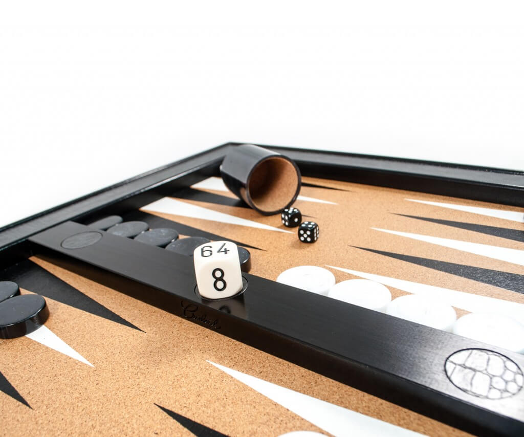 Black & White Tabletop Backgammon Set - Blatt Billiards