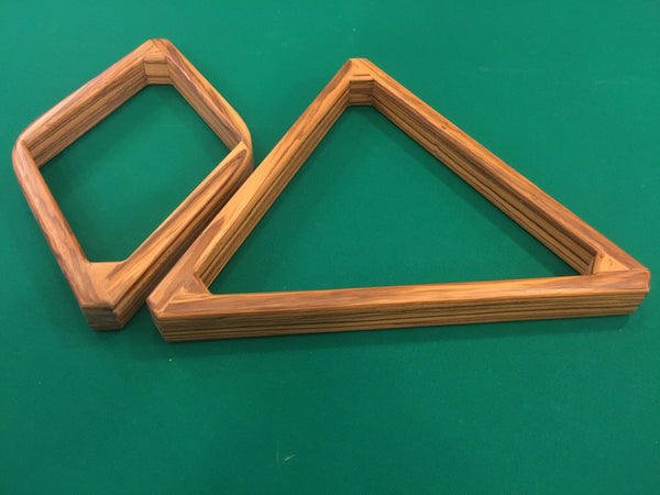 Custom Walnut Triangle Rack – Blatt Billiards