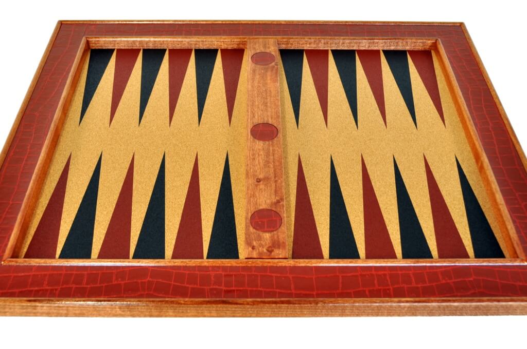 Red & Black Tabletop Backgammon Set - Blatt Billiards