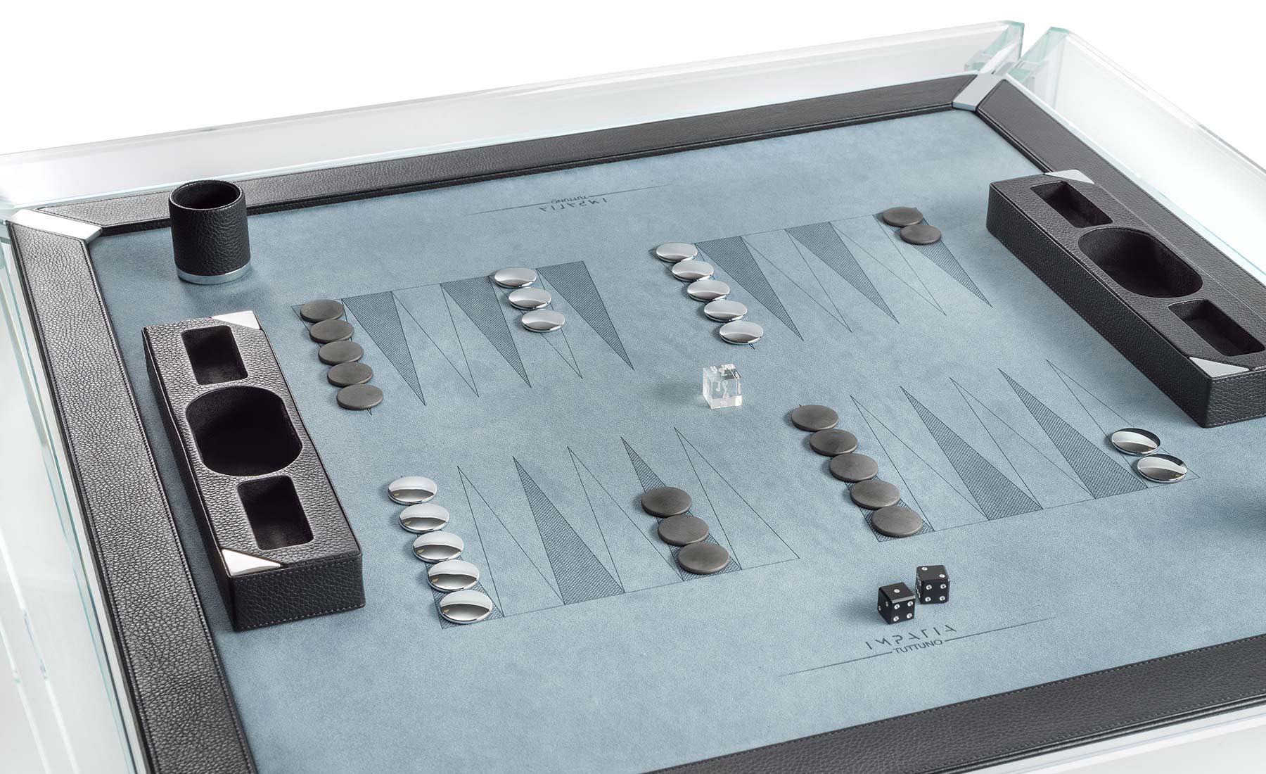 Tuttuno Crystal Backgammon/Mahjong Table - Blatt Billiards