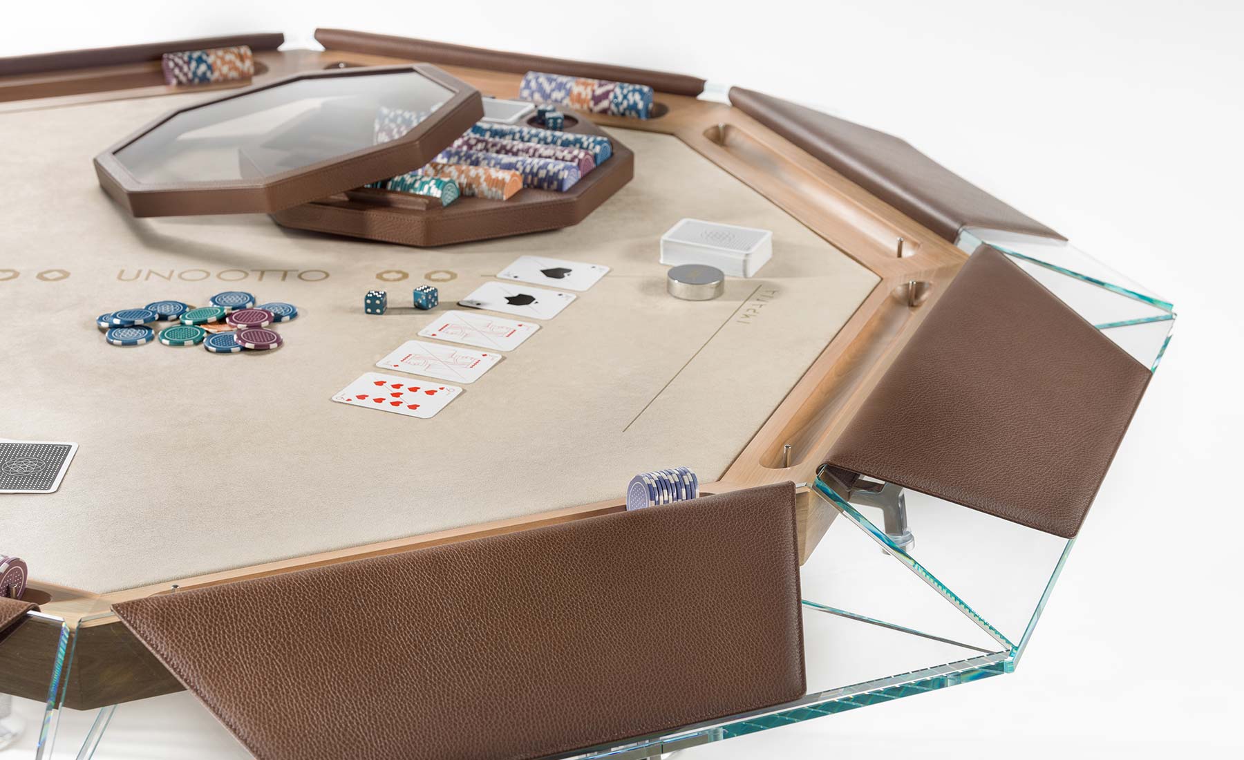 Unootto Cystal Poker Table - Blatt Billiards