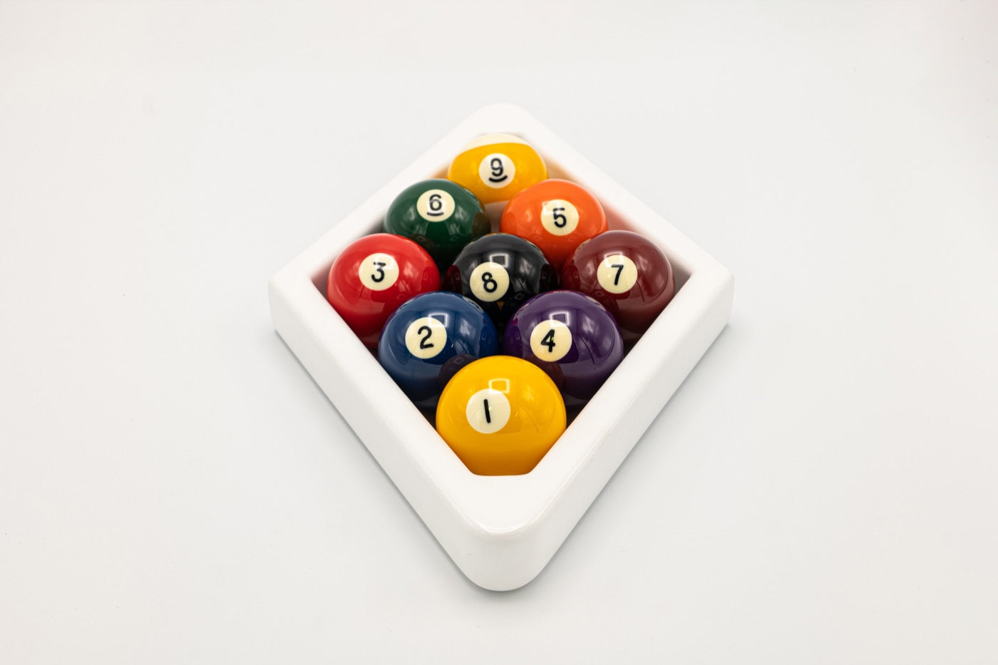 Random 9 Ball Rack Custom Mahogany 9 Ball Rack - Blatt Billiards