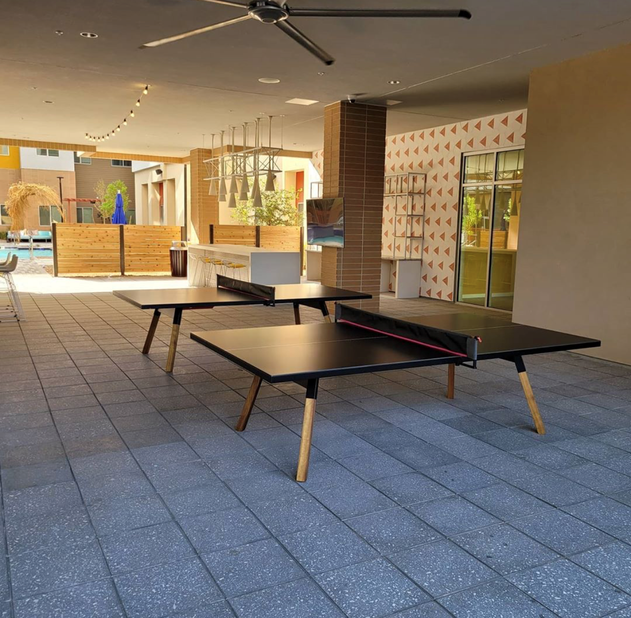 You and Me 180 ping pong table for outdoor use