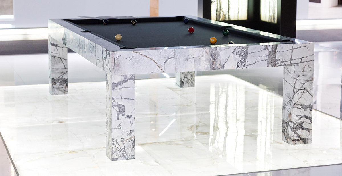 Quadra Marble (Travertine or Carrera) - Blatt Billiards